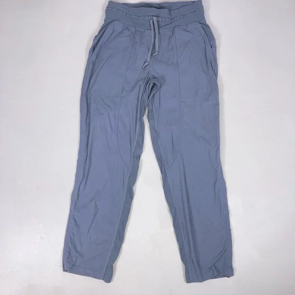 Lululemon Dance Studio Mid-Rise Full Length Jogger Light Blue Women's Size 4 Gym - Picture 1 of 16